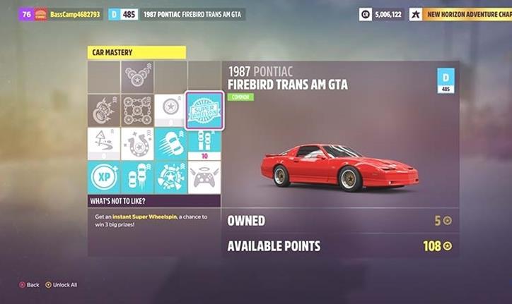 Forza Horizon 5: un super pépin de roue grâce à l'exploitation de la Pontiac Firebird