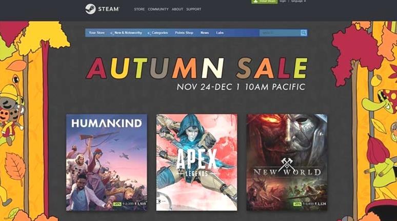 Vente d'automne Steam 2021 - Meilleures offres, remises et jeux gratuits