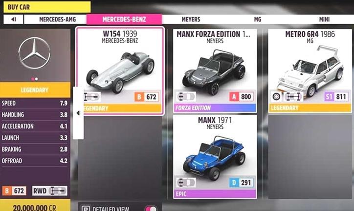 Les voitures les plus chères de Forza Horizon 5