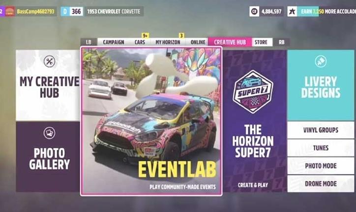 Comment débloquer et lancer l'Event Lab dans Forza Horizon 5?