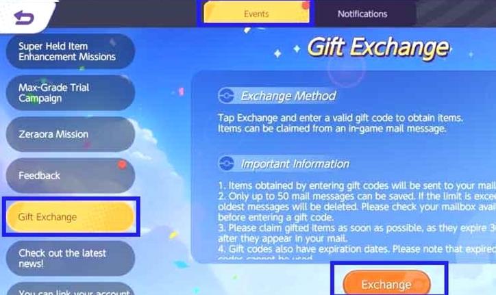 Pokemon Unite échange de codes cadeaux (janvier 2022)