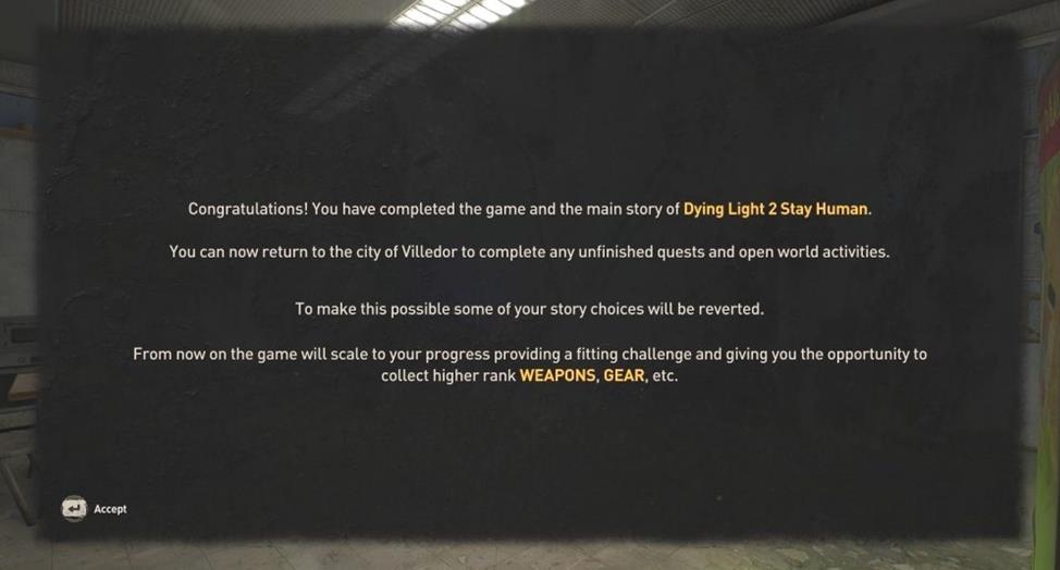 Dying Light 2 - Que se passe-t-il après la fin?