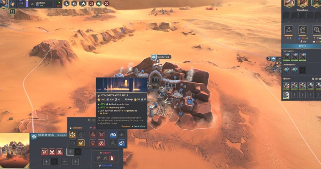 Dune: Spice Wars - Comment augmenter l'autorité