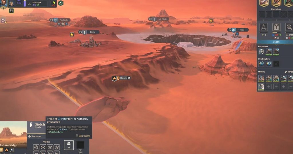 Dune: Spice Wars - Comment augmenter l'autorité