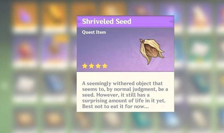 Shriveled Seed Genshin Impact Location: Comment l'obtenir?