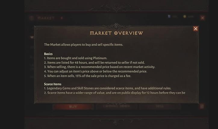 Comment acheter et vendre des objets dans Diablo Immortal (Guide du Trading)