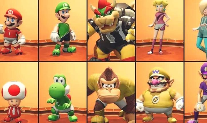 Liste des niveaux des personnages de Mario Strikers Battle League