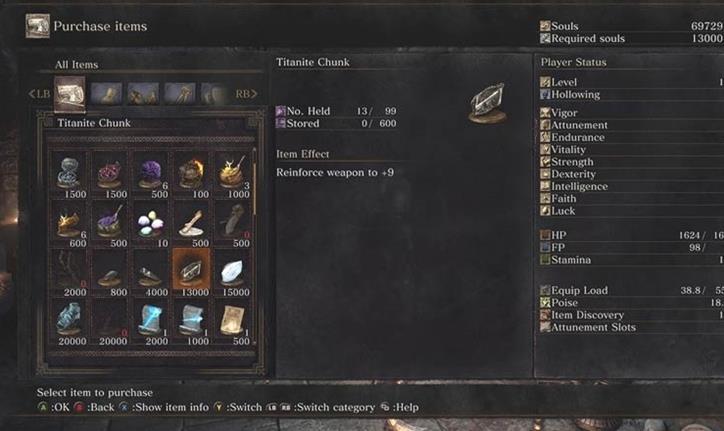 Dark Souls 3: Comment obtenir et utiliser les morceaux de titanite
