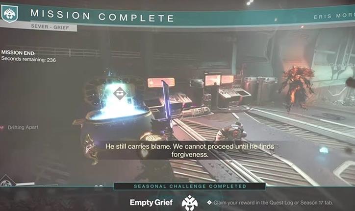 Destiny 2: Correction du défi Chagrin vide qui ne fonctionne pas