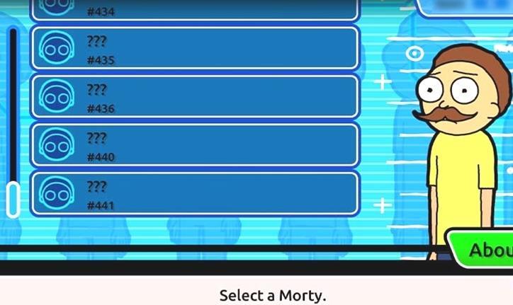 Mortys de poche: Liste des niveaux du meilleur Morty