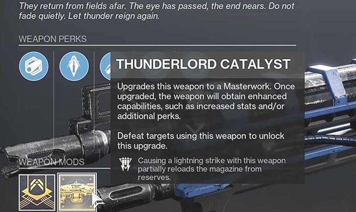 Destiny 2 Thunderlord Catalyst: Comment l'obtenir?