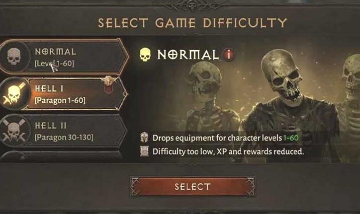 Comment changer le niveau de difficulté dans Diablo Immortal?