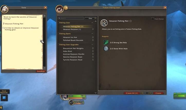 World of Warcraft: Comment obtenir le filet de pêche d'Iskaaran