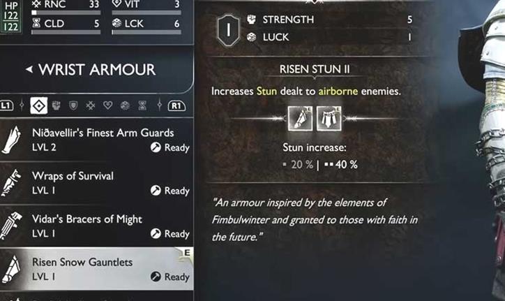 Quelles sont les meilleures armures de poignet dans God Of War Ragnarok?