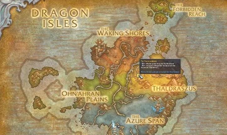 WOW Dragonflight: Comment se rendre à Valdrakken