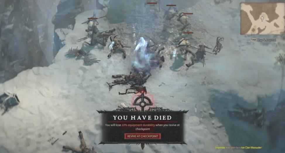 Diablo 4 - Ce qui se passe quand on meurt