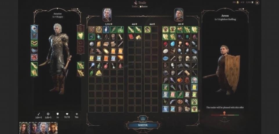 Baldur's Gate 3 - Comment fonctionne le troc et les échanges ?