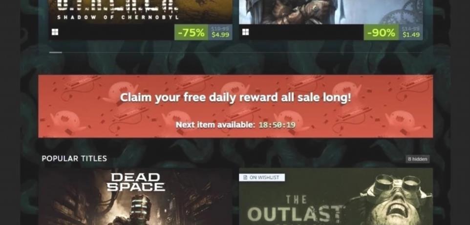 Consultez les Steam Scream Sale pour obtenir des réductions sur les jeux